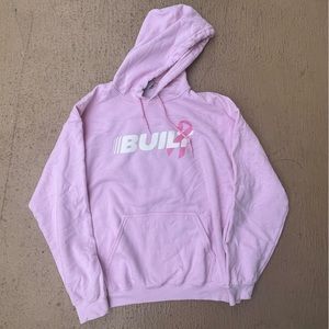 Cancer Awareness "Built" Pink Hoodie